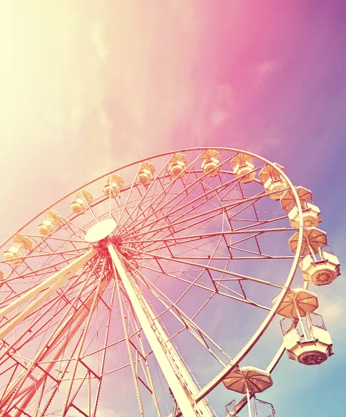 image d'une grande roue lumineuse